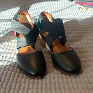 The Root Collective Embroidered Wedges